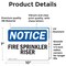 Signmission Fire Sprinkler Riser OSHA Notice Sign, Vinyl Decal, 10in W x 7in L, 2PK OS-2PACK-NS-D-710-L-12683 - alternate 6